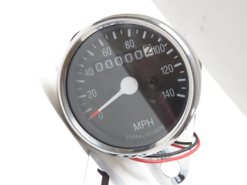 NOS-EMGO Mini Universal Speedometer 140MPH 1.1 Ratio 58-43681 - Image 4 of 4