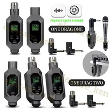 Microphone Converter XLR Transmitter and Receiver UHF Microphone Wireless System