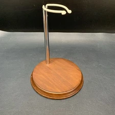 Vintage TRIPAR Doll Stand 6” Wood Base Adjustable 