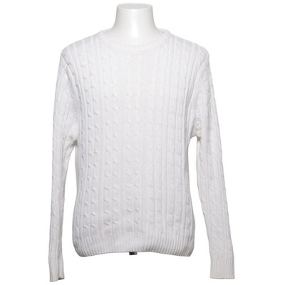 Studio Total, Strickpullover, Größe: L, model: john cable knit, Weiß #DGG