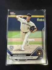 Jacob Misiorowski 2025 MLB Topps NOW Card # 349 Outduels Skenes Brewers PRE-SALE