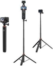 53.5" Action Camera Selfie Stick Tripod for DJI Osmo Pocket 3, GoPro Hero 13/...