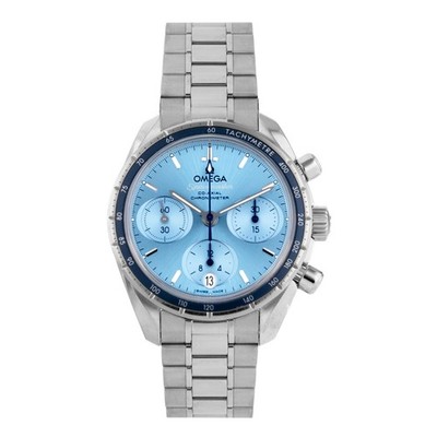 Omega Speedmaster 38 Stainless Steel Blue Dial 38mm 324.30.38.50.03.001 Full Set