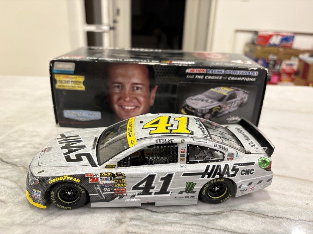 READ Kurt Busch 2014 Haas Automation 500th Start Nascar 1/24