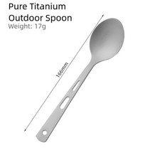 Lightweight Three Piece Titanium Cutlery Set Fork Spoon for Camping Outdoors