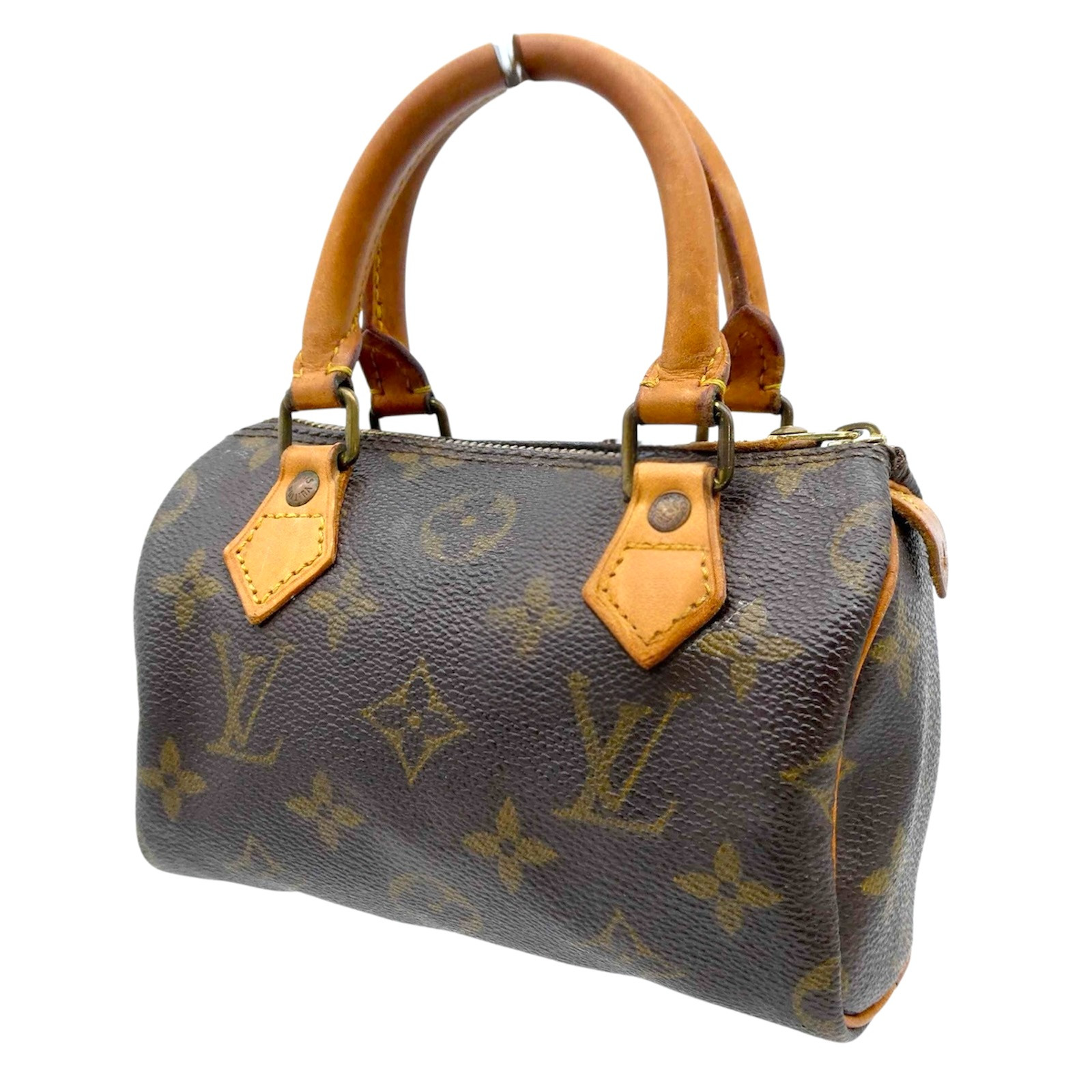 LOUIS VUITTON Mini Speedy M41534 Monogram 2Way Shoulder Hand Bag PVC 878
