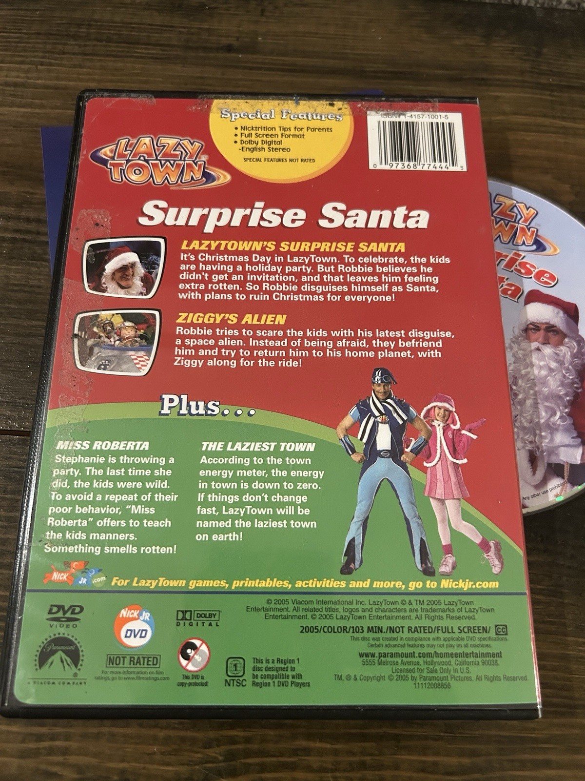 Lazy Town - Surprise Santa (DVD, 2005) Nick Jr. Nickelodeon Christmas OOP RARE