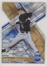 2019 Panini Elite Extra Edition Status Blue Die-Cut 3/75 Drey Jameson #34 o6b