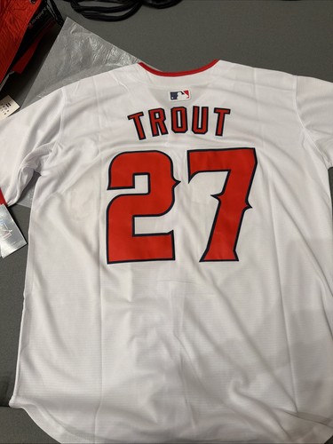 NIKE Mike Trout Los Angeles Angels #27 MEN'S Jersey Size Medium BRAND NEW NWT