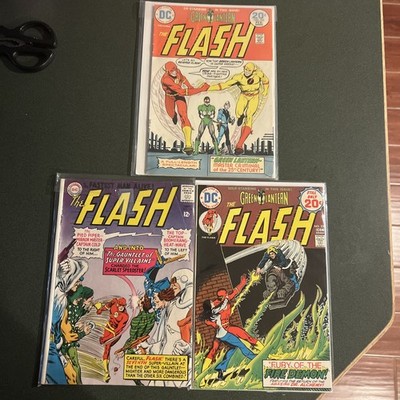 The Flash Lot of 3 #155, 225, 230  DC Comics 1st Print Comic Books