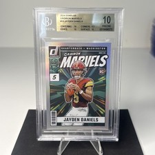 BGS 10 POP 1 2024 Panini Silver Donruss Gridiron Marvels Jayden Daniels #13 (RC)