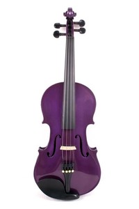 Nice Purple Electric /Acoustic Violin ,free with Case Bow, Maple back,Spruce top