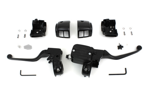 Contour Style Handlebar Control Kit Black fits Harley Davidson - Picture 1 of 4