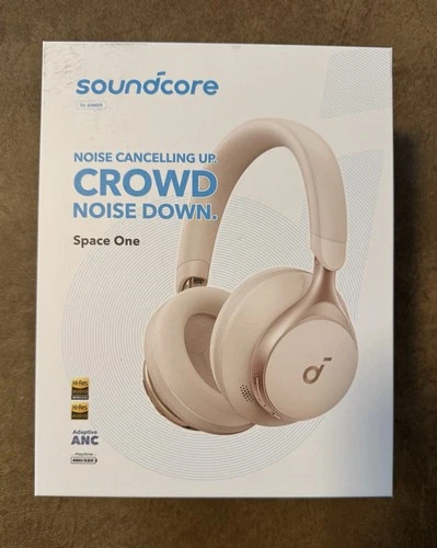 Soundcore Space One Active Noise Cancelling Headphones - Latte Cream - product listing photo