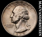 1939-S Silver Washington Quarter - Uncirculated  Semi-key  Better Date  #K200
