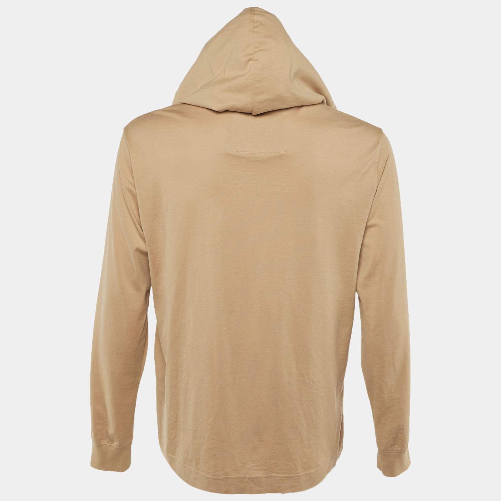 Givenchy Beige Logo Print Cotton Hoodie S thumbnail 2