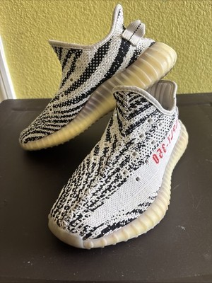 Adidas Yeezy Boost 350 V2 ''Zebra'' sneakers With Red  SPLY-350  Male Size 5