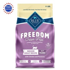 Blue Buffalo Freedom Grain Free Adult Dry Cat Food 11 Pound Pack 6.82 per pound