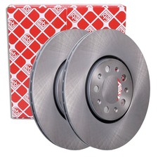 2x FEBI BILSTEIN Bremsscheibe Bremsscheiben Satz Bremsen Vorne 19370