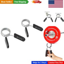 Secure Olympic Barbell Spring Collars - Ultimate Grip for Weightlifting Safety