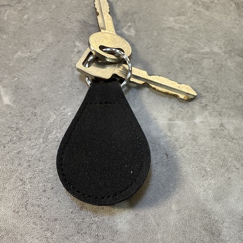 Leather Ford Key Chain Key Ring key Fob Accessory Blue Oval 1970's Vintage - Picture 3 of 3
