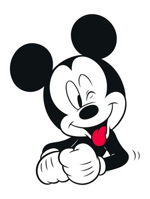 Disney Wandbild Mickey Mouse | Kinderzimmer Dekoration | 30x40cm |