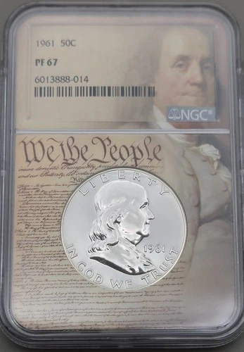 1961 Franklin Half Dollar NGC PF 67 50c We The People Holder