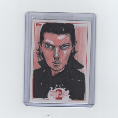 STRANGER THINGS SEASON 2 ELEVEN SKETCH CARD BY ARTIST JAIME LOPEZ (#1)    1/1!