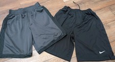 2 spodenki Nike męskie małe koszykówka tenis czarne/szare sportowe kieszenie ze sznurkiem