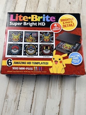 Brand New Pokemon Edition Lite-Brite Super Bright HD Multicolor 4 Light Mode