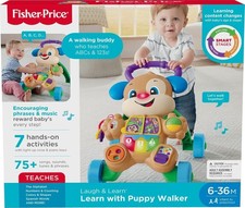 Fisher-Price Learn with Puppy Walker - Blue  OPEN BOX NEW 