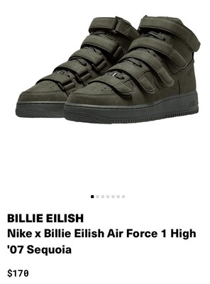 シューズ(男性用) BILLIE EILISH AIR FORCE 1 HIGH '07 SP Billie Eilish | Nike x Billie Eilish Air Force 1 High '07 S…