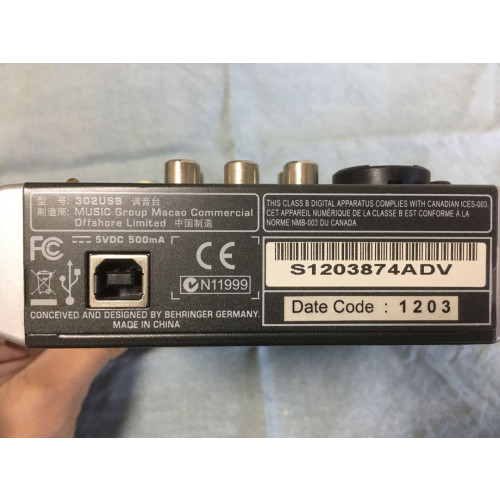 Behringer XENYX 302USB - 3 Channel Mixer USB/Audio Interface Analog Mixers China - Picture 10 of 12