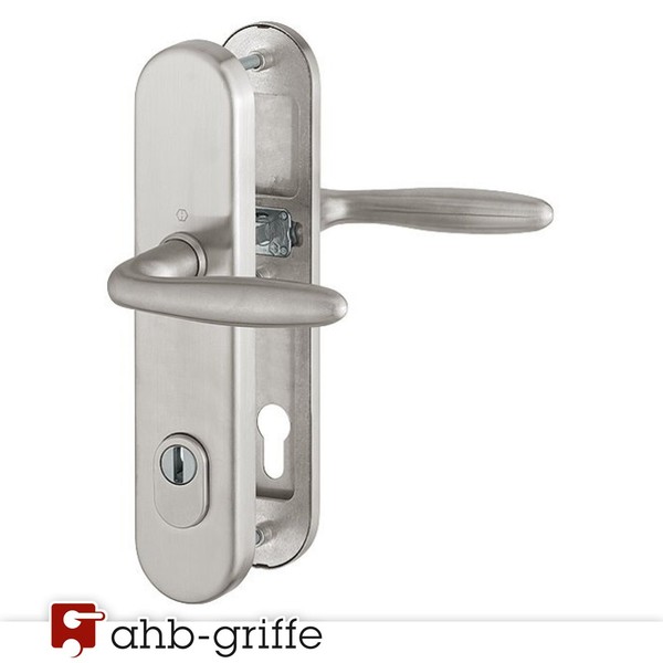 Hoppe Schutzbeschlag Verona Tg Za 10/92 Edelstahl F69 TüRgriff-/Schutzgarnitur-image
