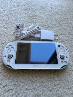 Playstation PS Vita PCH-2000 LCD Light Blue Console JP w/14 Games Lot Pls READ