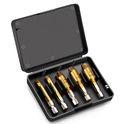 Damaged Screw Extractor Drill Bit Set Strip Broken Head Extract Bolt Remover Ext