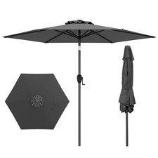 7.5 FT Patio Umbrella Outdoor Heavy Duty Market Umbrella with Push Button Tilt