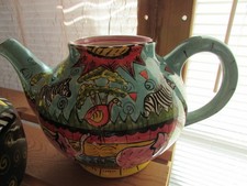 Penzo Zimbabwe Teapot-"Sinangani Dube" 1999 African Wildlife Signed Numbered Art