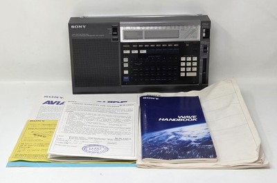 Vintage SONY ICF-2001D World Band Radio Receiver - Complete w/ Box & Manuals