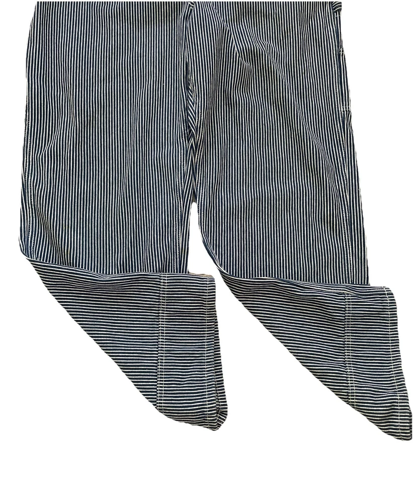 Mono con tirantes Dickies a rayas de nogal americano conductor de tren talla grande Foto 4 de 4