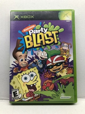 Nickelodeon Party Blast (Xbox, 2002) Clean Tested Working - Free Ship
