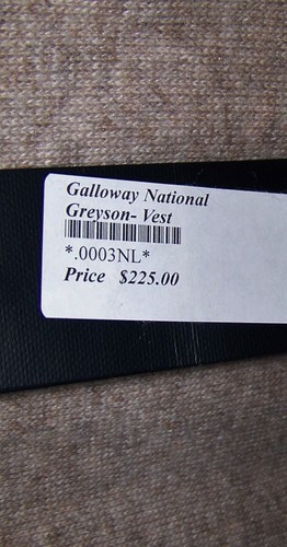 NEW $225 GREYSON Zip Fleece Sweater Vest Jacket GALLOWAY NATIONAL GOLF CLUB XL - Picture 5 of 10