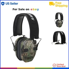 Hunting Earmuffs Plastic Camo Hearing Protection Noise Reduction 23dB