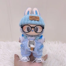 (NO DOLL) 6 Pcs Clothes Set For 17cm Doll The Monster Plush Outfit Accessories