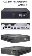 Industrie Rechner 24/7 Shuttle DS61 ( Mini-PC ) 8GB, 120GB SSD, Intel I3