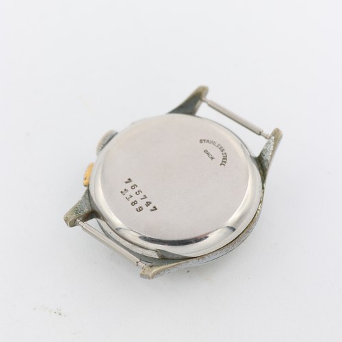 Orologio da polso uomo cronografo meccanico vintage 34 mm Delmark Venus 188 svizzero - Foto 4 di 7