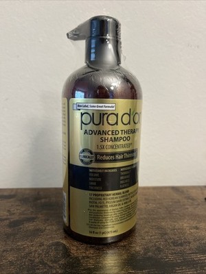 SEALED PURA D'OR Advanced Therapy Shampoo 1.5x Concentrate Reduces Hair Thinning