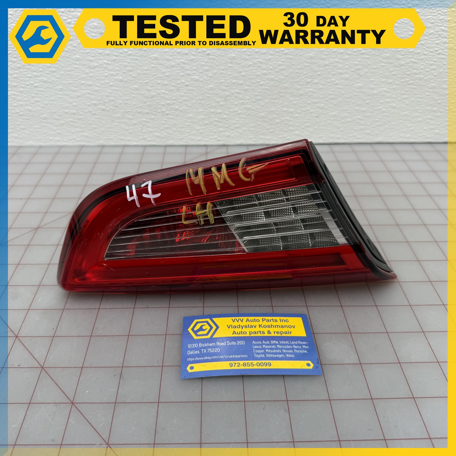 Maserati Ghibli 2014-2017 REAR+LEFT+INNER Tail light