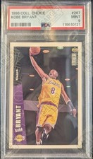 1996 KOBE BRYANT #267 • PSA MINT 9 • UPPER DECK COLLECTOR'S CHOICE ROOKIE CARD. rookie card picture