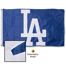 LA Dodgers Applique and Embroidery Nylon Flag